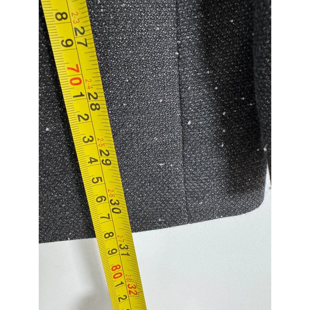 Banana Republic Blazer Men Dark Charcoal Grey Slim Fit Textured Sport Coat 42L